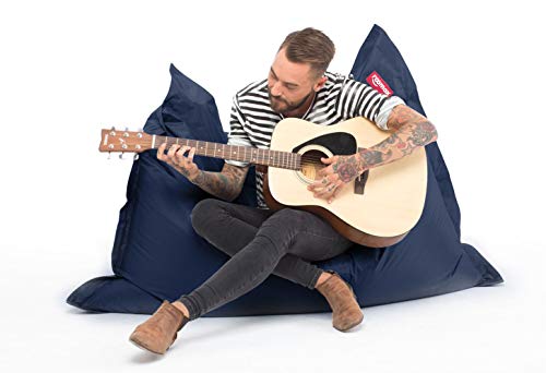 ROOMOX Original XXL Sitzsack für drinnen und draußen Stoff 160 x 120 x 30 cm, Dunkelblau - 6