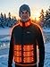 Heated Vest with 26 Zones for Men Women, No Battery Pack, 5V 2A USB Port & 7.4V DC Interface, 4 Switch Controls, Lightweight Windproof Polyester for Golf, Cycling, Hunting