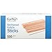 ForPro Birchwood Cuticle Sticks, Double Sided, Multi-Purpose Cuticle Pusher for Manicures and Pedicures, 7” L, 500-Count