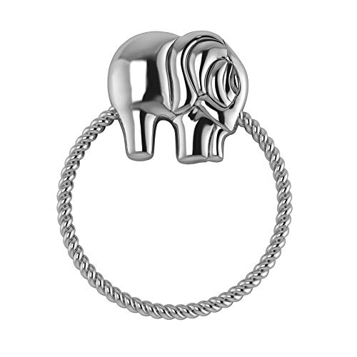 Krysaliis Sterling Rope Ring Elephant Rattle By Silver #TOP3