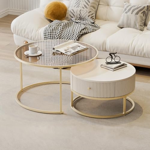 耐久性＆収納力抜群：多機能サイドテーブル2点セット 耐久性＆収納力抜群：多機能サイドテーブル2点セット