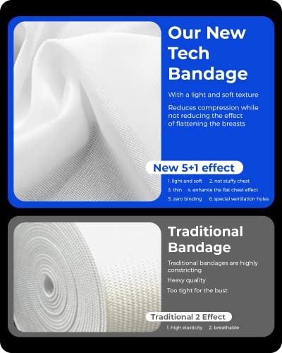 Wonababi Chest Binder Corsets for Transgender Breasts Binder Corset with Cool Mesh Pullover Tank Top4