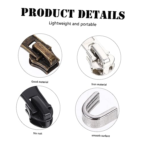 Sewroro 27 Pçs Zíper Puxar Zíperes Para Jaquetas Roupas Zíper Jaqueta Zíper Destacável Puxar Etiquet