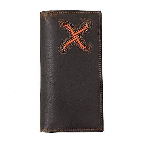 Twisted X WALLET DISTRESSED BOMBER X (Orange)