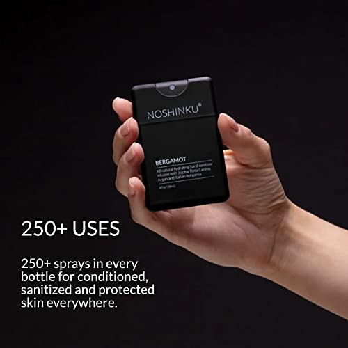 Noshinku Refillable Pocket Hand Sanitizer Discovery 4-Pack | Organic Sanitizing Mist With Moisturizing Botanical Oils | Kills 99.9% Of Germs | Fda Registered | Sugarcane Derived Alcohol | Travel Size #TOP2