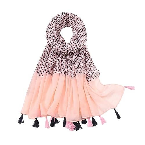 Écharpe femme coton lin imprimé anti irritation modèle Xb362-01