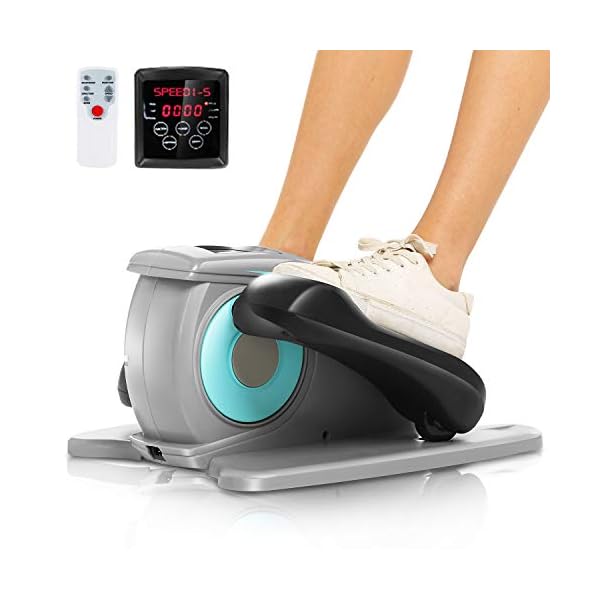 ANCHEER-Under-Desk-Electric-Mini-Elliptical-Machine-Remote-Control-Portable-Exercise-Elliptical-Trainer-with-Large-Pedal-LCD-Monitor-Compact-Trainer-for-Home-Office-Gym ANCHEER Under Desk Elliptical Machine, Leg Exercise Pro Machine Pedal Exerciser for Seniors as Seen on TV Portable Leg Exerciser While Sitting with Massage Pedal/LCD Monitor/Remote Control