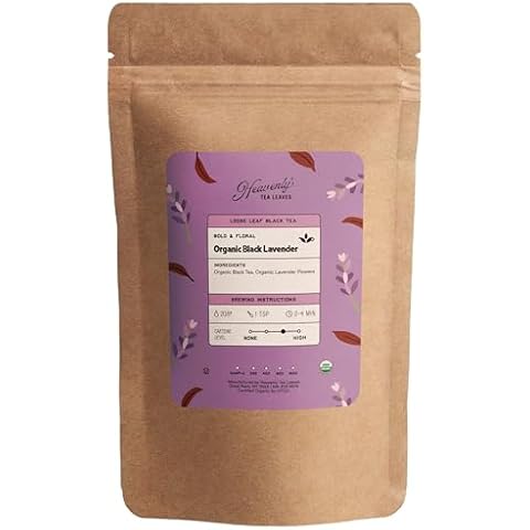 Heavenly Tea Leaves Organic Black Lavender Tea Cover