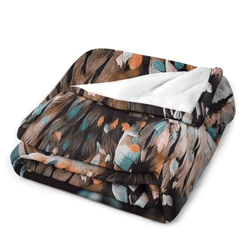 Couverture microfibre hibou pour des soirées cocooning sur le canapé