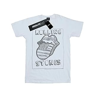 The Rolling Stones Homme Sketched USA Tongue T-Shirt - Les Beatles, Paul McCartney, John Lennon, RIngo Starr, George Harrison The Rolling Stones Homme Sketched USA Tongue T-Shirt – Image 2