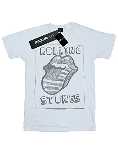 The Rolling Stones Homme Sketched USA Tongue T-Shirt - Les Beatles, Paul McCartney, John Lennon, RIngo Starr, George Harrison The Rolling Stones Homme Sketched USA Tongue T-Shirt – Image 3