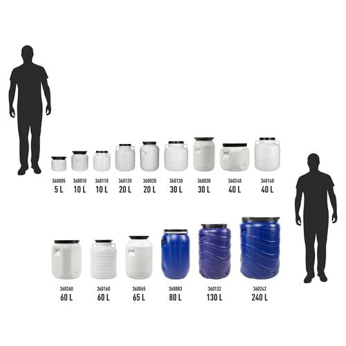 BIOWIN beczka, plastik, biała, 60 l