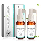 Lungenreinigungsspray, 2 Stück Herbal Lung Spray, Reinigungsspray Lungenreinigung Spray, Lung Cleansing Sprays, Natürliche Reparaturspray für den Täglichen Gebrauch Geeignet & frisches Atemgefühl (2)