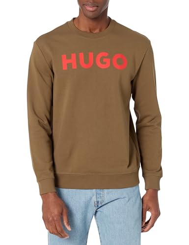 Sweat HUGO Big Logo pour homme en coton premium noir décontracté