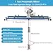 Power Mixer Pneumatic Agitator Clamp-On Drum Agitator Industrial-Grade Pneumatic Shaker Paint Stirring Tool，Commercial 260 Gallon Folding Blade Paint Mixer, 0-1300 RPM Adjustable Speed, 400m