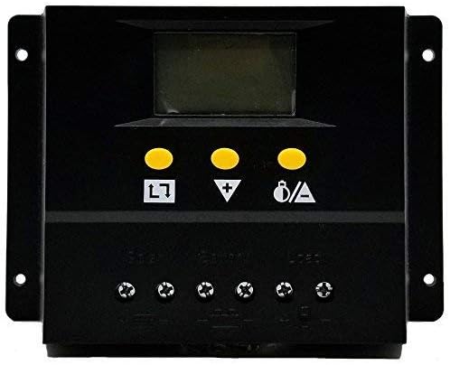 80A Solar Charge Controller PWM PV Solar Panel Charger Regulators with LCD Monitor 12V 24V Auto 960W 1360W Large amp Power Input Energy Controller ZHCSolar
