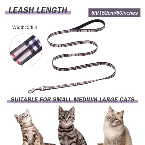 Hikiko Cat Harness and Leash Set Adjustable | 3-in-1,Escape Proof ,Soft Nylon, Kitten Harness,Cat Collar,Lightweight,for Outdoor WalkingTravel & Camping - Image 7