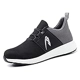  ALOFME Sicherheitsschuhe Herren Damen S3 Leicht Sommer Arbeitsschuhe Schutzschuhe mit Stahlkappe