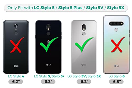 Glisten - Lg Stylo 5 Case, Lg Stylo5 Plus/Stylo 5X / Stylo 5V Case - Cat Emoji Pattern Design Printed Slim, Sleek & Cute Plastic Hard Protective Designer Back Phone Case/Cover For Lg Stylo 5., White #TOP2