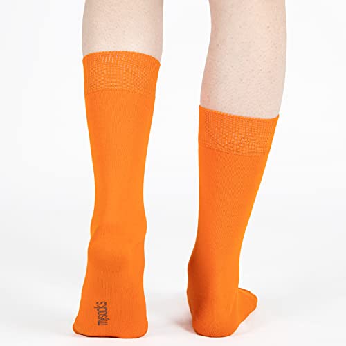 Image of Mysocks Unisex Extra Fine Combed Cotton Crew Socks |5 Pairs Set | Seamless Toe | Make Your Steps Enjoyable