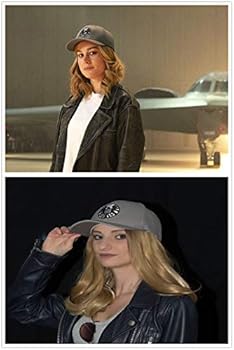 Captain Marvel Cosplay Hat Grey Embroidery Shield Carol Susan Jane Danvers Cosplay Hat Buy Online At Best Price In Uae Amazon Ae