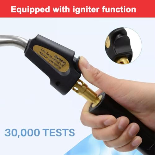 Image of Propane Torch Hand Hose, Mapp Gas Torch,Welding Torch,Hose Length 1.5M /60 inch-with Hook