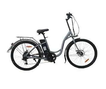 Autonix EV City Electric Bicycle Speed Upto 25 km/hr for Men and Women Comes with Lithium Battery (8.8 AH, Grey)