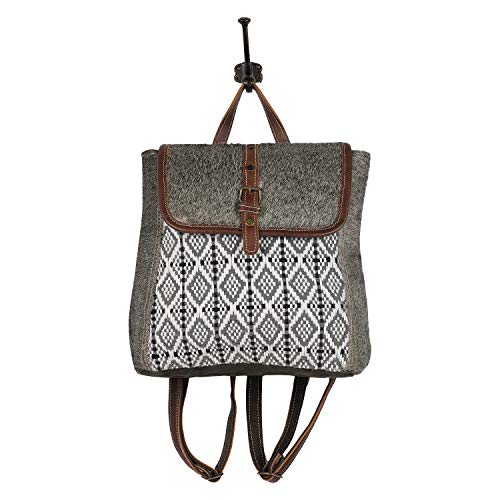 Myra Bag Stella Upcycled Canvas & Cowhide Leather Backpack S-15904