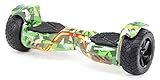 Robway X2 Hoverboard - Das Original - Offroad Edition - Samsung Marken Akku - Self Balance - Bluetooth Lautsprecher - 𝟳𝟬𝟬 Watt Motor - App - Led (X2 Woodland Camo, Offroad)