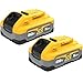 Produktbild DEWALT Powerstack 20V MAX Battery, Rechargeable, 5Ah, Lithium Ion, 2-Pack (DCBP520-2)