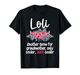 Loli Grandmother Design Edition Women's XS Black V-Neck Graphic Print T-Shirt