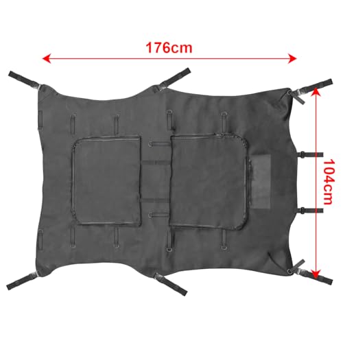 MFC Soft Canvas Roof Top Compatible with for 2014-2023 Polaris RZR 4 900 / XP 4 1000 / XP 4 Turbo 4 Seater Sunshade Soft Top Roof - Thumbnail 7