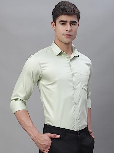 Image of Majestic Man Slim Fit Satin Cotton Formal Shirt for Men