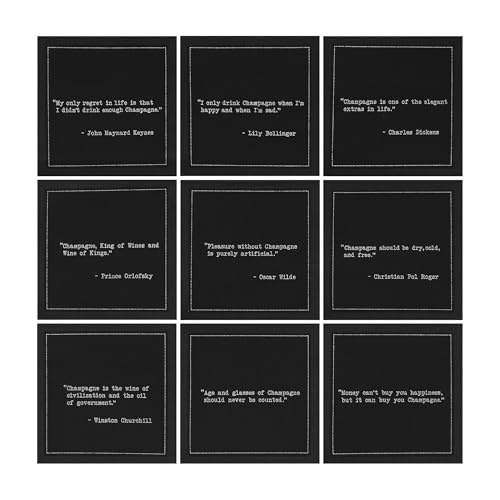 Five-Star-Napkins-Champagne-Quotes-Black-Cotton-Cocktail-Napkins-Beverage-Napkins-Bar-Napkins-Cloth-Napkins-Party-Napkins-Events-Holidays-Weddings-Bdays-Disposable-45-x-45-50x Five Star Napkins Champagne Quotes Black Cotton Cocktail Napkins Beverage Napkins Bar Napkins Cloth Napkins Party Napkins Events Holidays Weddings Bdays Disposable 45 x 45 50x