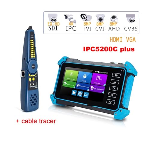 Monitor probador de CCTV portátil con pantalla para cámaras IP de 8MP y tecnología SDI 2
