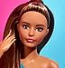 Barbie Looks Fashion Doll with Brown Hair Wearing One-Shoulder Pink & Blue Midi Dress, Collectible with Posable Made to Move Body