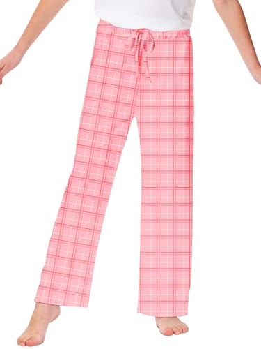 Image of Remimi Girl Boy Plaid Pants Drawstring Summer Casual Loose Bottoms 5-14 Years