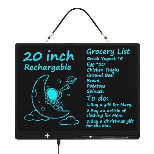 [Rechargeable] 20 Inch LCD Writing Tablet for Kids, Extra-Large Drawing