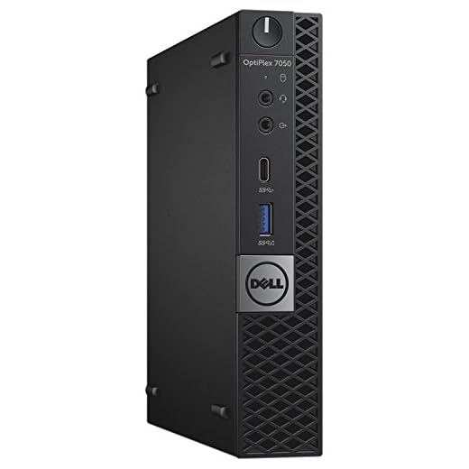 Fast Dell Optiplex 7050 Micro Desktop Computer Ultra Small Tiny PC (Intel Qua Core i7-6700, 16GB Ram, 512GB SSD, HDMI, Type C Port) Win 10 Pro Comes with Re Installation CD (Renewed)