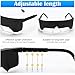 Saysurey 2 Set Aviation Flight Training Glasses Adjustable View Limiting Goggles Device, Tag Light Gun Signal (Black)