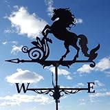 YFEIQI 3D Animal Metal Weather Vane, Roof Weather Vane, Weather Direction Indicator, Garden Statue,