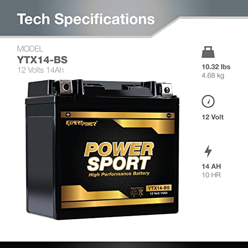ExpertPower YTX14-BS 220 CCA Battery
