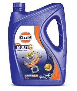 GULF MULTI G+ SAE 20W-50 – High quality passenger car engine oil [3.5 L] – Pack of 1 at Rs. 989
