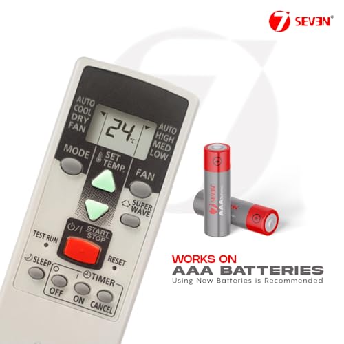 Image of 7SEVEN Compatible with O General AC Remote AR-RCD2E Model 123 Suitable for 1 1.5 2 Ton Spilt and Window Fujitsu Air Conditioner - Match Keys Exactly with Existing OGeneral AC Remote Controller