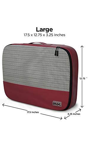 Dot&Dot Large Packing Cubes for Travel - 4 Piece Luggage Accessories Organizers