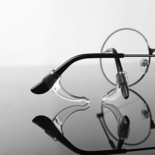 WINOMO 20 Paar weiche Silikon-Brillen-Anti-Rutsch-Ohr-Pads (Transparent)