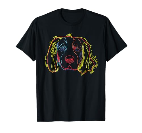 Colorful Dog Welsh Springer Spaniel T-Shirt