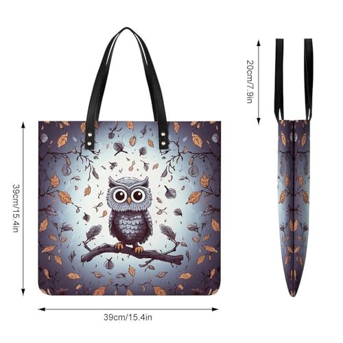 Butterfly And Hippo Work Tote Bag for Women Leather Shoulder Bag with Magnetic Buckle Purse And Handbags2