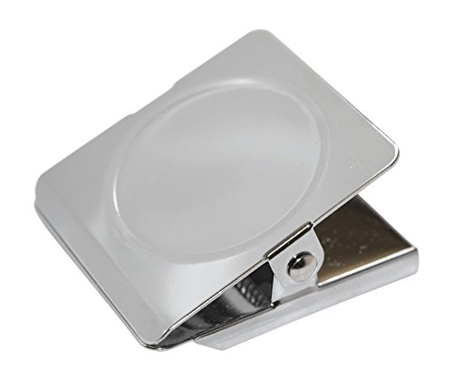 totalElement 2 Inch Square Magnetic Metal Clip, Refrigerator Office Magnet (4 Pack)