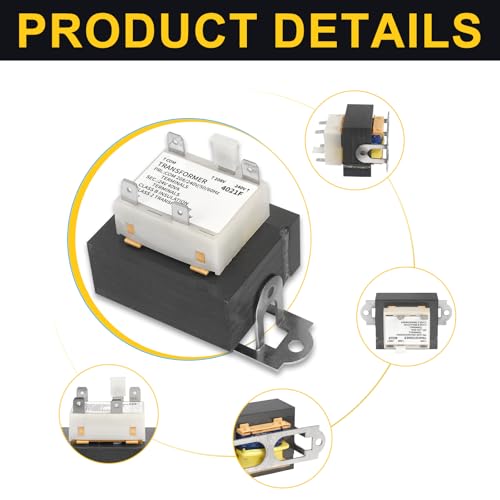 DFD 0130M00138S 240V to 24V Transformer Compatible with Goodman Amana B1141643, B11416-43, PF40224 40VA Furnace Transformers - 208/240 Vto 24 Volt by DFD - Used condition - Image 2
